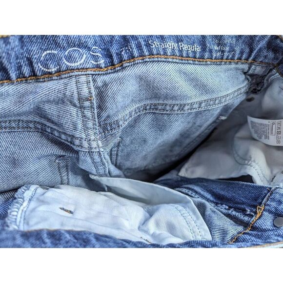 COS straight regular mid rise ankle jeans 28 - Picture 5 of 7